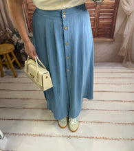 Charger l'image dans la galerie, Jupe longue bleu couleur jeans MADELEINE (36 au 48)