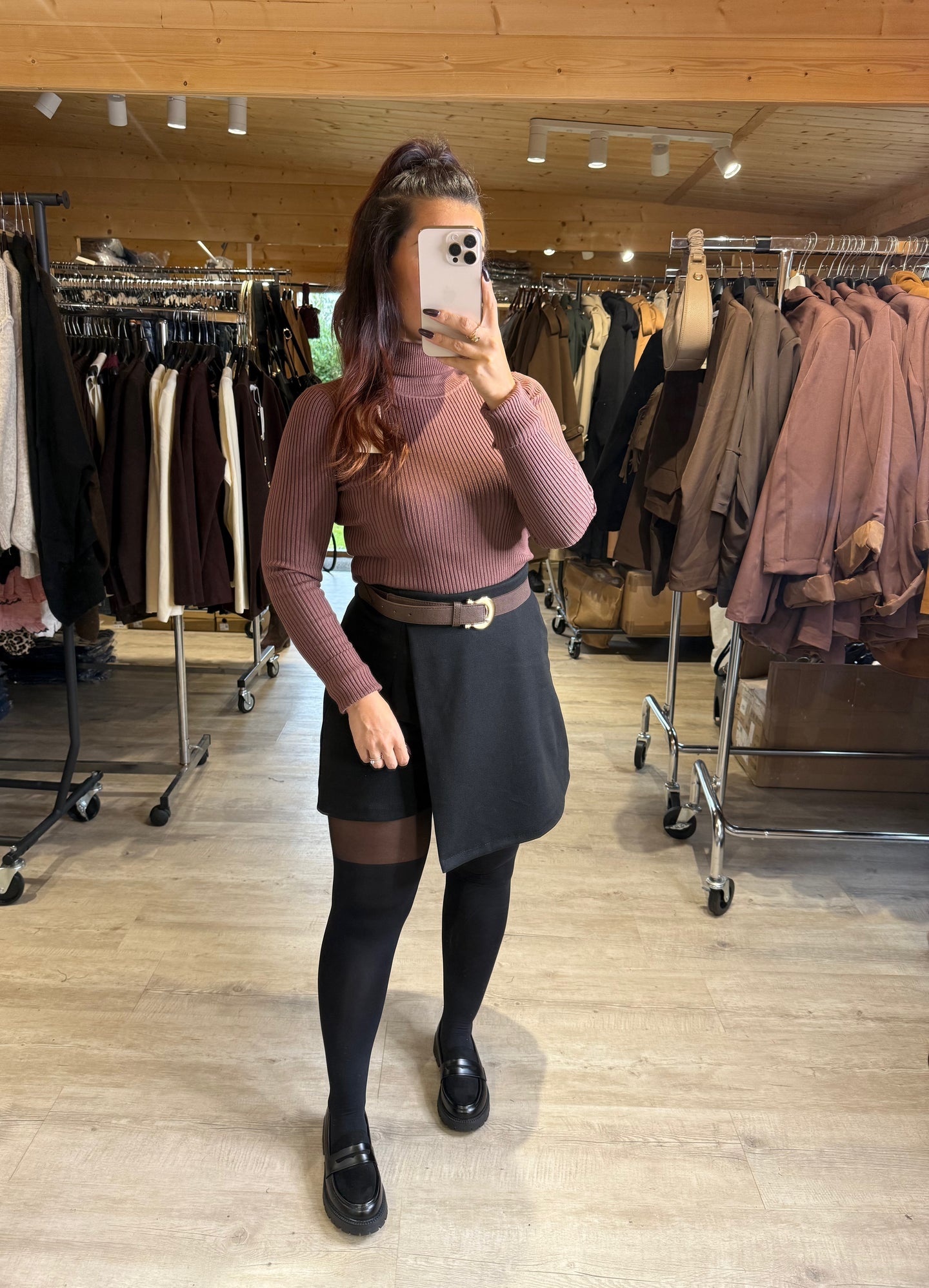 Jupe short noir KAM (36 au 50)