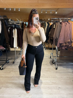 Jean noir bootcut LALIE (38 au 48)