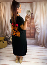 Charger l'image dans la galerie, Robe tee shirt iconic noir ROSE (34 au 46) New