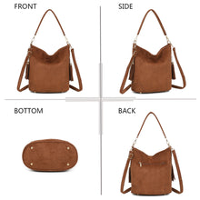 Charger l&#39;image dans la galerie, Sac effet daim Camel CATIA