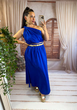 Charger l'image dans la galerie, Ensemble top + jupe bleu électrique KLARA (36 au 44)