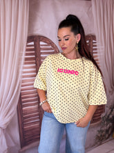 Charger l'image dans la galerie, TEE shirt sweat jaune à pois iconic VICTORIA (36 au 42)