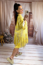 Charger l'image dans la galerie, Robe loose motif bandana jaune HELENA (36 au 46)