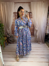 Charger l'image dans la galerie, Robe loose bleu THAIS (38 au 46)