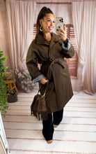 Charger l'image dans la galerie, Manteau trench chocolat SANDRA (36 au 46)