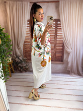 Charger l'image dans la galerie, Robe chemise blanche motif fleurs PIVOINE (34 au 46) New