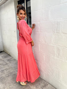Robe dos nu Claudia corail ( reste taille m/l )