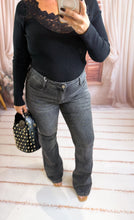 Charger l'image dans la galerie, Jeans flare gris AYA (34 au 42)