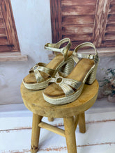 Charger l'image dans la galerie, Escarpin compensée gold SALOMÉ (36 au 41)