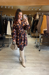 Robe motif camel EMMA (36 au 48)