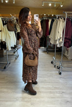 Charger l&#39;image dans la galerie, Robe longue chocolat MATHILDA (40 au 48)