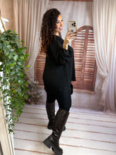 Charger l'image dans la galerie, Blouse plissé noir KAMILA (38 au 48)
