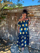 Charger l'image dans la galerie, Robe col bardot motif soleil MISA  (36 au 46)