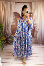 Charger l'image dans la galerie, Robe loose bleu THAIS (38 au 46)