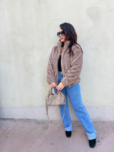 Charger l&#39;image dans la galerie, Manteau marron clair fourrure synthétique THAIS (36 au 42 )