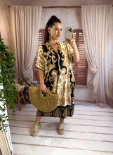 Charger l'image dans la galerie, Robe playa noir et doré SAPHIRA (36 au 48)