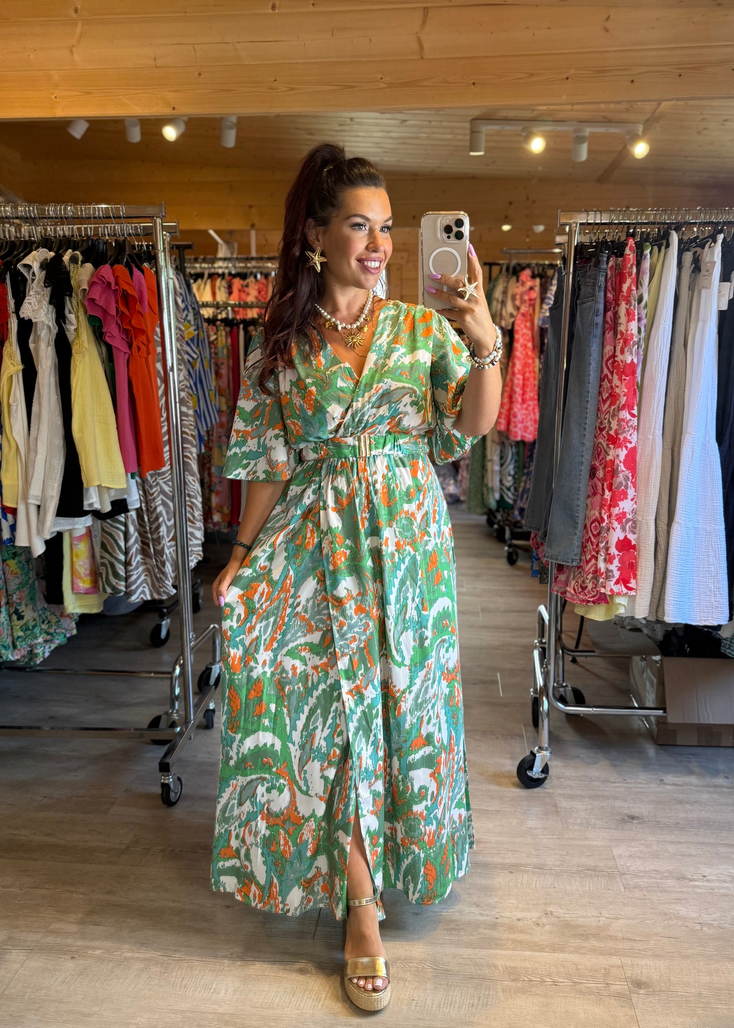 Robe verte ÉDEN (reste taille 40)