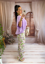 Charger l'image dans la galerie, Pantalon plissé motif lilas et kaki CLEO (34 au 48)