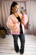 Charger l'image dans la galerie, Gilet tout doux rose/jaune ESTHER (36 au 44)