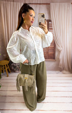 Charger l'image dans la galerie, Chemise blanche broderie JACQUELINE (36 au 42)