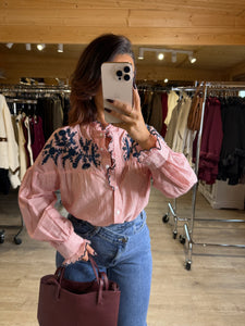 Chemise bordeaux LAETITIA (36 au 48)