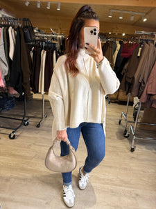 Pull large écru MORGANE (36 au 50)
