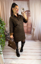 Charger l'image dans la galerie, Robe en jean motif léopard YOUNA (34 au 48)