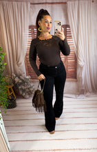 Charger l'image dans la galerie, Jeans flare  noir FLEUR (38 au 48)