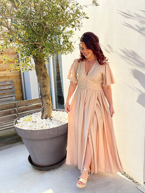Robe beige AMOR ( 34 au 48 )