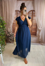Charger l'image dans la galerie, Robe bleu marine LISANDRA (34 au 48 )
