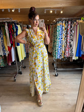 Charger l&#39;image dans la galerie, Robe Izïa citron  ( reste taille s/m , m/l )