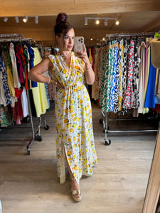 Robe Izïa citron  ( reste taille s/m , m/l )