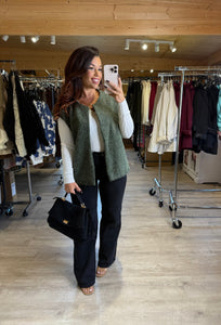 Gilet sans manches kaki YOU (34 au 46)