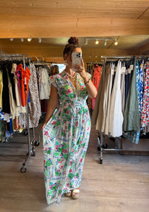 Robe longue verte Kiara ( 36 au 42 )