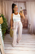 Charger l'image dans la galerie, Pantalon gaz de coton rayé rose ( 34 au 46 ) New