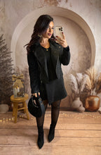 Charger l&#39;image dans la galerie, Perfecto suédine noir étincelle TALIA (36 au 48)⭐️