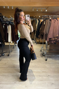 Jean noir bootcut LALIE (38 au 48)