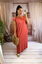 Charger l'image dans la galerie, Robe tee shirt épaulette terracota LAGUNE (38 au 44) New