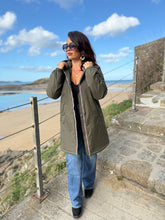 Charger l&#39;image dans la galerie, Imperméable fouré polaire  kaki LAURE  (36 au 42)