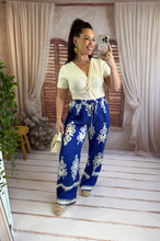 Charger l'image dans la galerie, Pantalon arabesque bleu DREW (36 au 46)