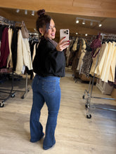 Charger l&#39;image dans la galerie, Bombers col velours noir JUSTINE (36 au 44)