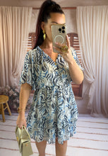 Charger l'image dans la galerie, Robe bleu/blanche courte ROXANNE (36 au 48)