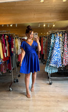Charger l&#39;image dans la galerie, Robe courte bleu calina ☀️( s/m/l)