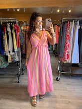 Charger l&#39;image dans la galerie, Robe rose gaz de coton ENZA (36 au 48)