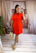 Charger l'image dans la galerie, Robe courte en jeans orange sanguine  BRAZIL (38 au 46 )
