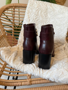 Bottine bordeaux LILI