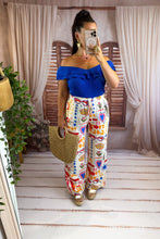 Charger l'image dans la galerie, Pantalon motif coeur bleu EULALIE (34 au 48)
