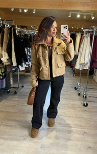 Veste camel ARIANA (36 au 44)