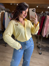 Charger l'image dans la galerie, Chemise jaune coeur or STELLA (36 au 48)